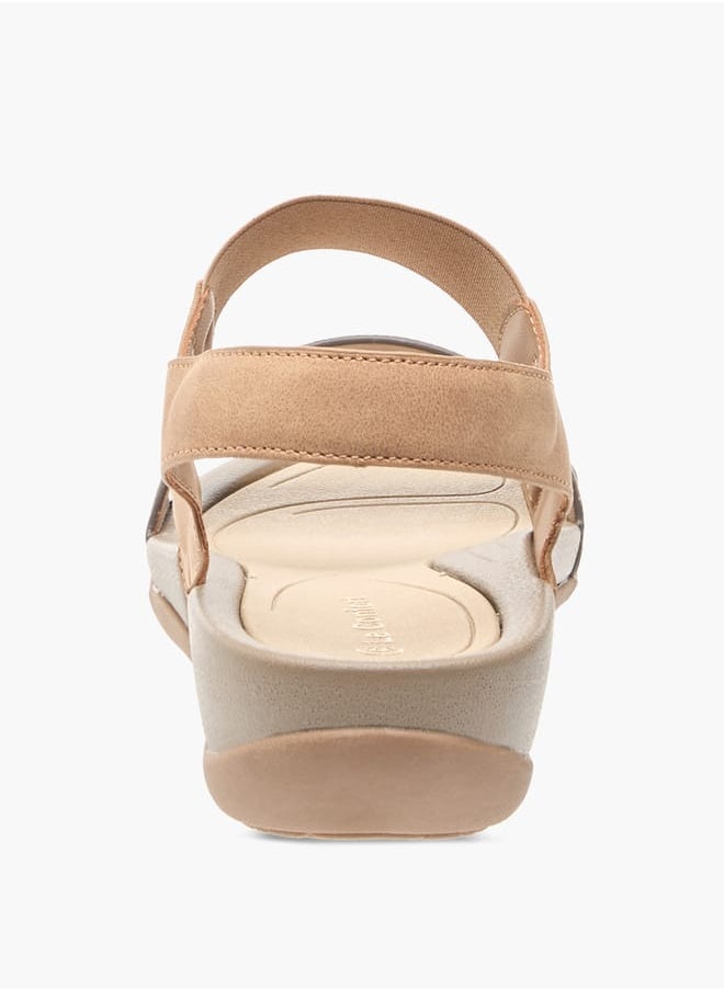 Le Confort - Women Solid Sandals with Elasticated Strap - Image 1
