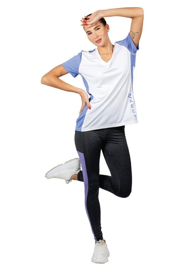 ZAECY Women's V-neck T-shirt  - Image 2