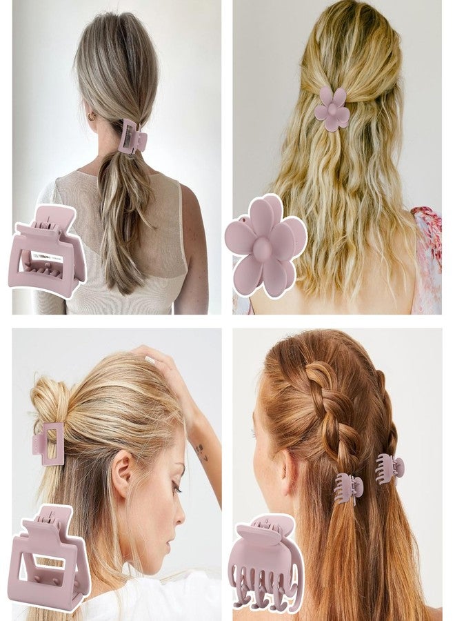 Interesse 16 PCS Small Claw Clips for Thin Thick Hair, 4 Shapes Small Hair Clips, Cute Flower Claw Clips for Women Girls, Mini Hair Clips for Kids, Hair Accessories, Macaroon Colors - Image 5