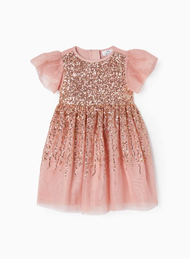 Zippy Zippy Tulle Dress With Sequins For Baby Girls