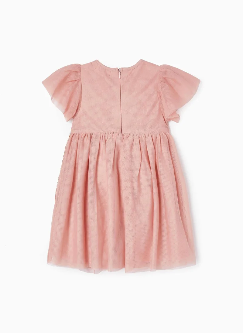 Zippy Zippy Tulle Dress With Sequins For Baby Girls