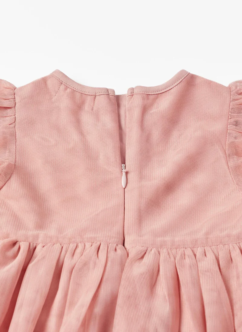 Zippy Zippy Tulle Dress With Sequins For Baby Girls