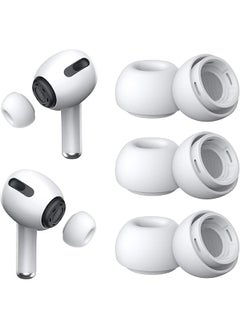 3 Pairs Replacement Ear Tips For Airpods Pro And Airpods Pro 2Nd Generation With Noise Reduction Hole Silicone Ear Tips With Portable Storage Box And Fit In The Charging Case Medium