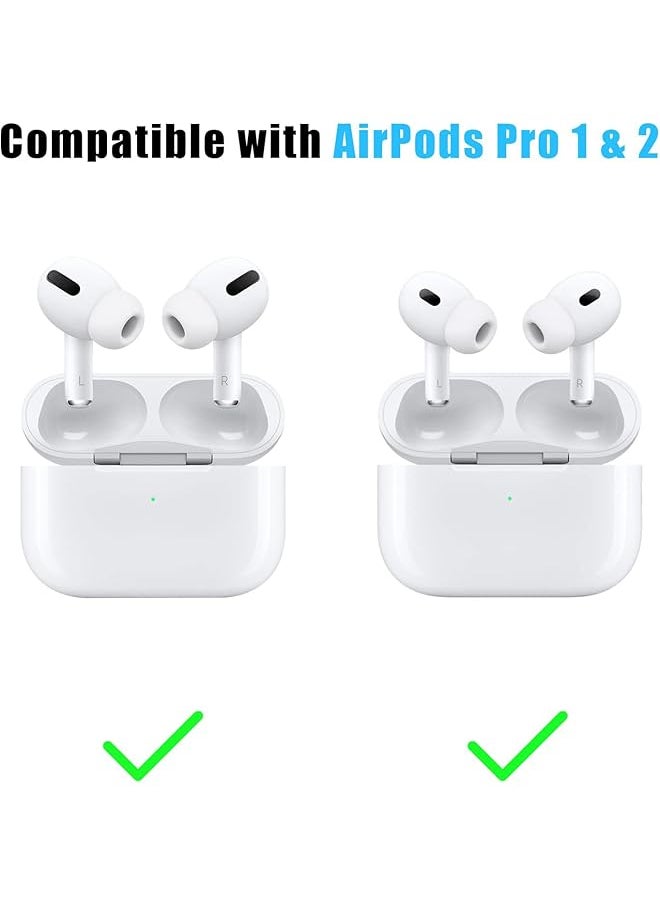 erorex - 3 Pairs Replacement Ear Tips For Airpods Pro And Airpods Pro 2Nd Generation With Noise Reduction Hole Silicone Ear Tips With Portable Storage Box And Fit In The Charging Case Medium - Image 1