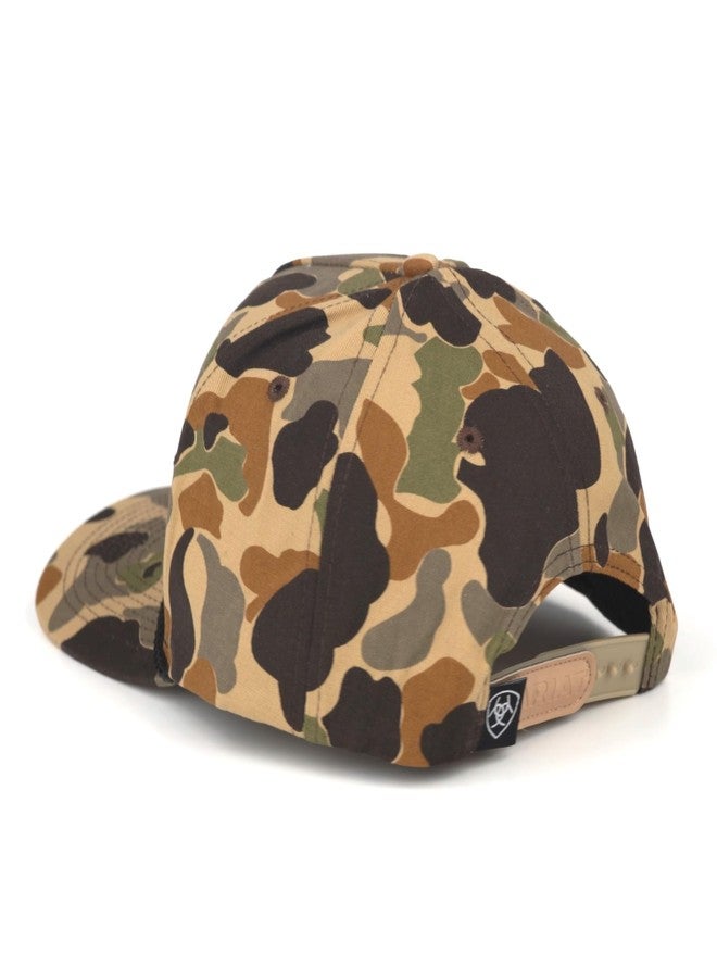 ARIAT Men's Camo 3D Embroidered Logo Rope Accent Cap - Image 5