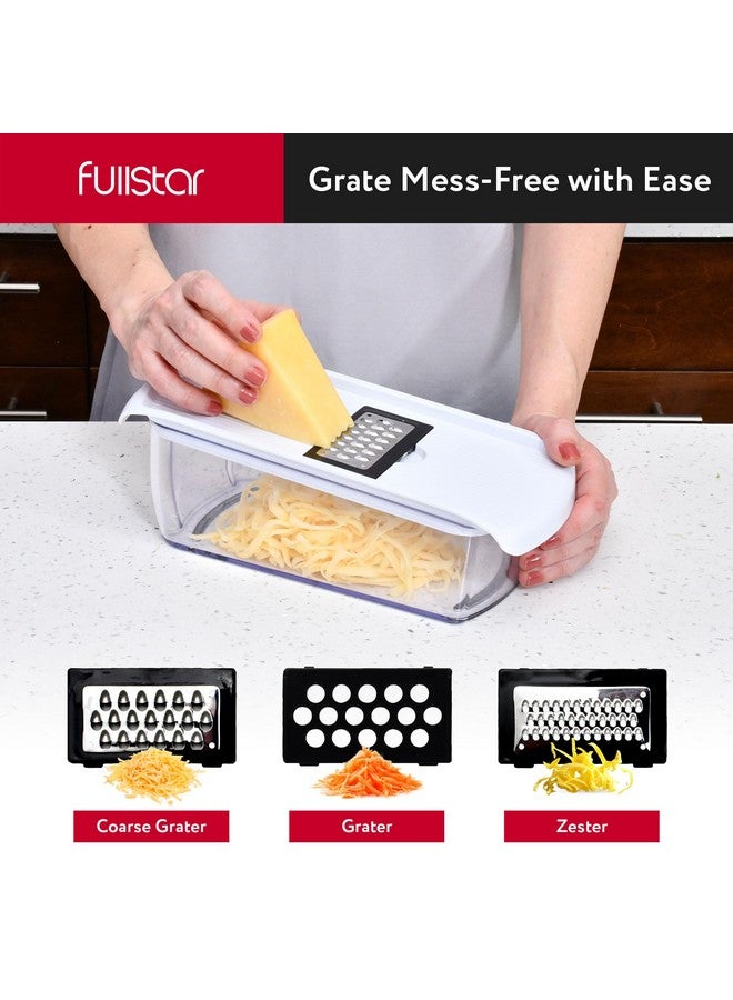Fullstar Fullstar Vegetable Chopper and Spiralizer - Food Chopper with Container, Fruit Slicer, Kitchen Gadgets & Accessories, Home Essentials (All in 1, White)  - Image 4