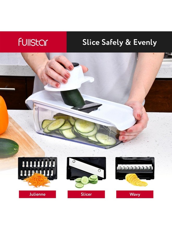 Fullstar Fullstar Vegetable Chopper and Spiralizer - Food Chopper with Container, Fruit Slicer, Kitchen Gadgets & Accessories, Home Essentials (All in 1, White)  - Image 3