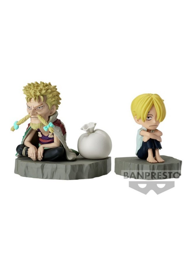 Banpresto One Piece World Collectable Figure Log Stories Sanji & Zeff Statue - Image 2