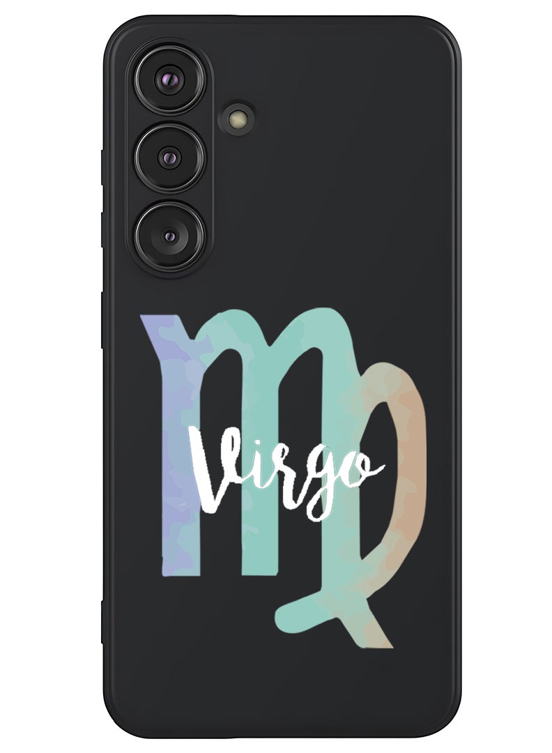 Theodor Protective Slim Fit Case Liquid Silicone Cover with Full Body Protection Anti-Scratch Shockproof Case For Samsung Galaxy S25 (Black) - Virgo - Image 1