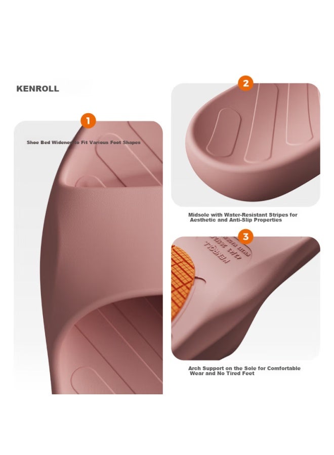 Kenroll Non-slip Slippers For Home Bathroom Lightweight Thick-soled Wide-toe Elderly Pregnant Women Four Seasons Cool Slippers - Image 3