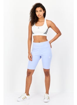 adidas Originals Women Sportswear Fit Cycling Shorts, Blue Dawn  - Image 2