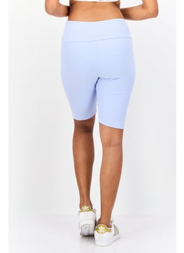 adidas Originals Women Sportswear Fit Cycling Shorts, Blue Dawn  - Image 4
