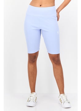 adidas Originals Women Sportswear Fit Cycling Shorts, Blue Dawn  - Image 1
