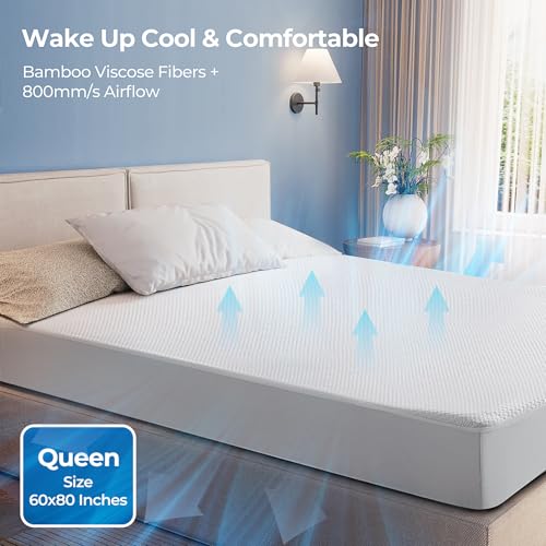 TASTELIFE Queen Size Bed Mattress Protector, Waterproof & Breathable Cooling Mattress Cover & Pad, Deep Pocket Fits 8-21”, Ultra-Soft Washable Sheet Protection - Image 3