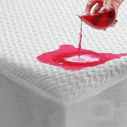 TASTELIFE Queen Size Bed Mattress Protector, Waterproof & Breathable Cooling Mattress Cover & Pad, Deep Pocket Fits 8-21”, Ultra-Soft Washable Sheet Protection - Image 1