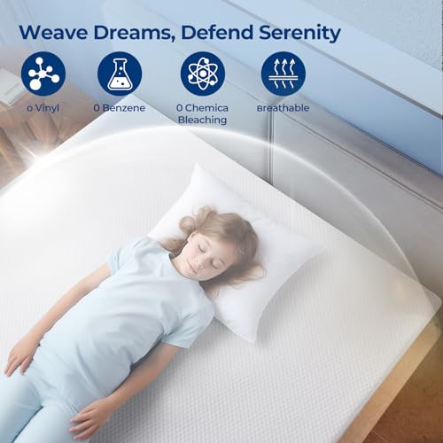 TASTELIFE Queen Size Bed Mattress Protector, Waterproof & Breathable Cooling Mattress Cover & Pad, Deep Pocket Fits 8-21”, Ultra-Soft Washable Sheet Protection - Image 5