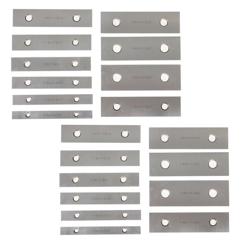 findmall 10 Pair 1/8 x 5 Accuracy Parallel Block Set 0.0002 Hardened Gage Gauge Tool Set - Image 1