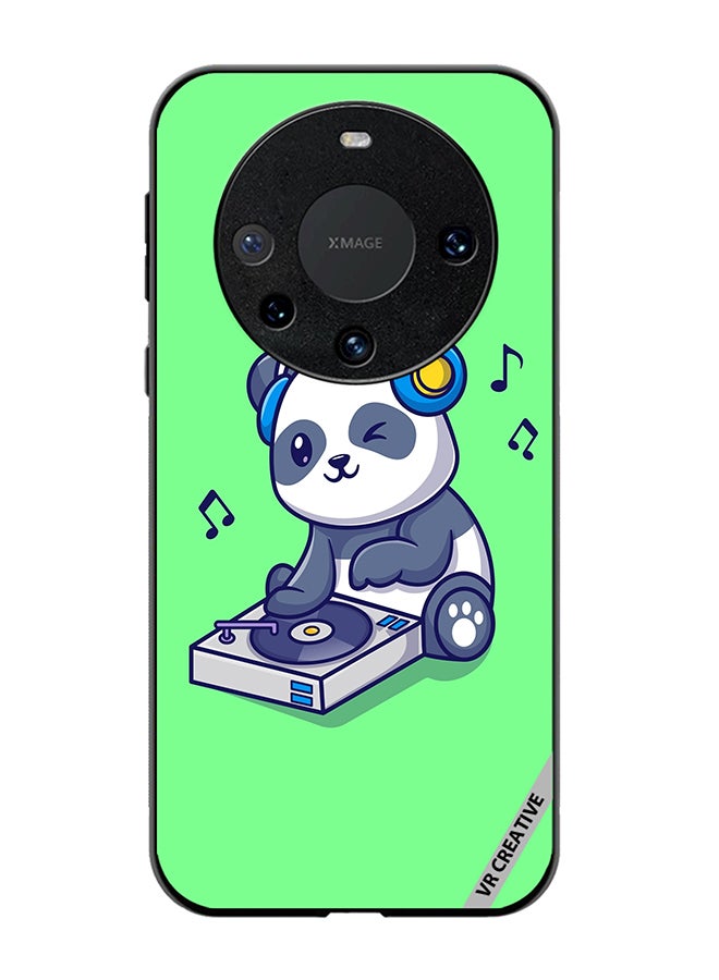 VR CREATIVE Protective Case Cover For Huawei Mate 60 Panda Playing Music Design Multicolour - Image 1