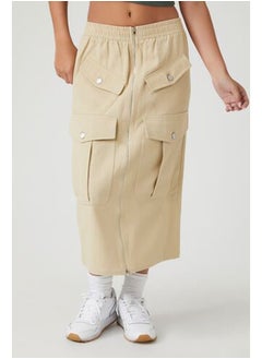 FOREVER 21 Zip-Front Cargo Midi Skirt  - Image 2
