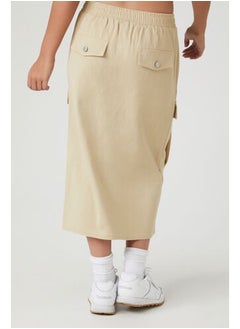 FOREVER 21 Zip-Front Cargo Midi Skirt  - Image 4