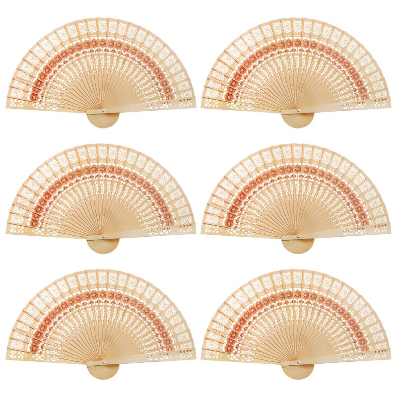 مروحة خشبية من خشب الصندل 60 حزمة هدايا زفاف مروحات قابلة للطي محمولة للمناسبات الزفاف ديكورات منزلية هدايا عيد ميلاد عباد الشمس