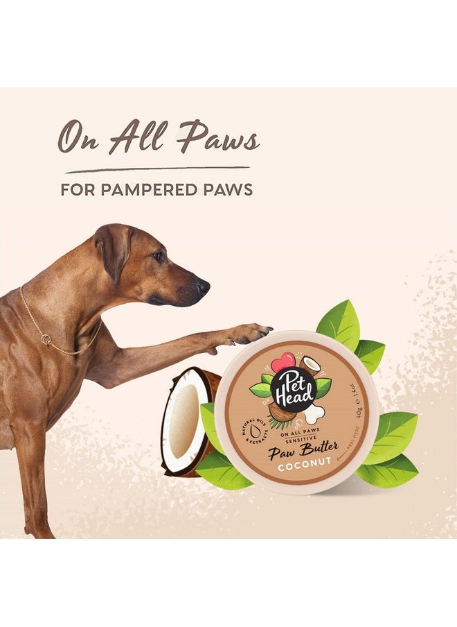 ذا كومباني أوف أنيمالز زبدة جوز الهند للكفوف من Pet Head On All Paws، 1.4 أونصة، بلسم مغذي للكفوف، يرطب الكفوف والأنوف ليتركها ناعمة وخالية من التشققات، تركيبة لطيفة قابلة لللعق للجراء. صنع في الولايات المتحدة الأمريكية  - Image 5