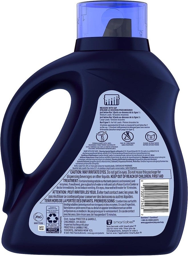 Cheer Liquid Laundry Detergent, 64 Loads, 92 fl oz, HE Compatible - Image 2