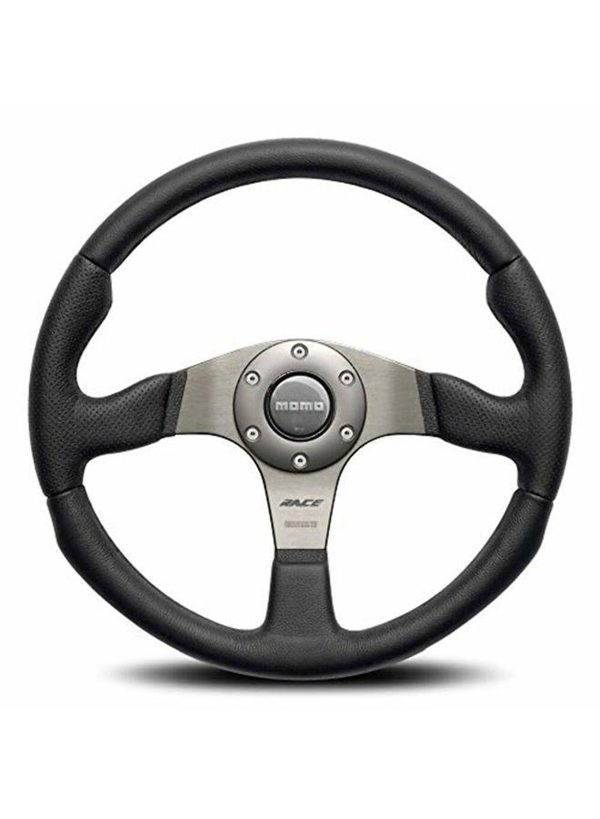 Momo RCE35BK1B Steering Wheel (Race 350 Leather/Air leather), 1 Pack