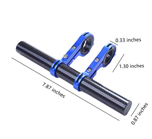 ESUPPORT Bike Handlebar Extender Extension Double Bracket for Holding Bicycle Speedometer GPS Phone Mount Holder Carbon Fiber - Image 2
