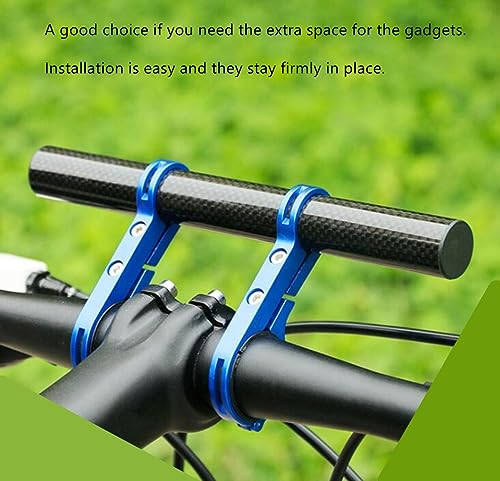 ESUPPORT Bike Handlebar Extender Extension Double Bracket for Holding Bicycle Speedometer GPS Phone Mount Holder Carbon Fiber - Image 5
