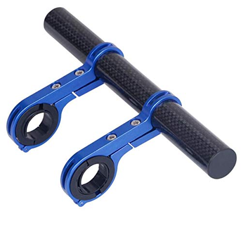 ESUPPORT Bike Handlebar Extender Extension Double Bracket for Holding Bicycle Speedometer GPS Phone Mount Holder Carbon Fiber - Image 1