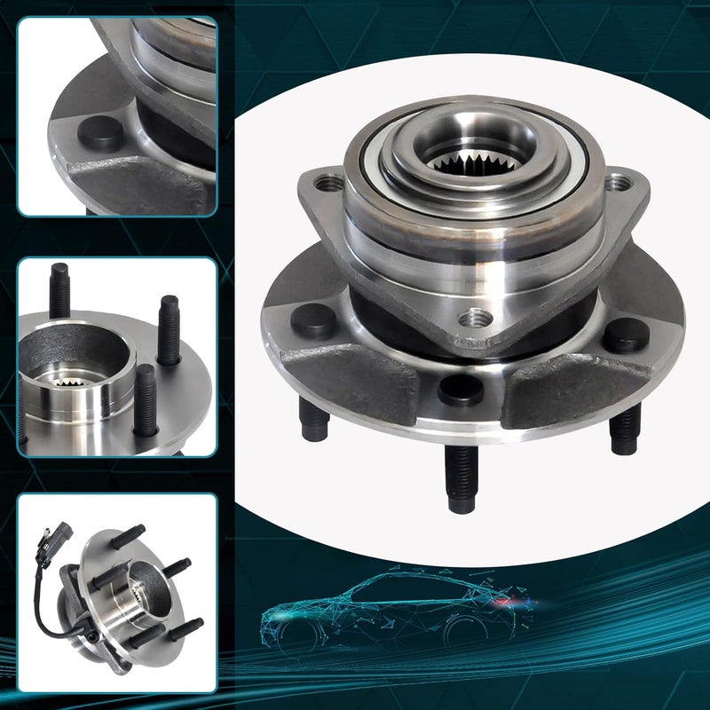 IRONTEK 513189x2 Front Wheel Bearing and Hub Assembly for Saturn Vue, Pontiac Torrent, Chevy Equinox - Image 2