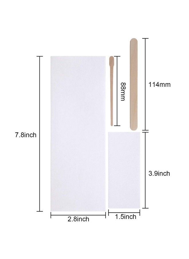 Yaomiao 400 Pieces Wax Strips Sticks Kit Nonwoven Waxing Strips Hair Removal Strip With Wax Applicator Stick For Body Skin Facial Hair Removal Tools  - Image 3