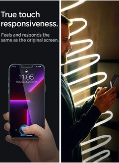 Spigen Glastr Ez Fit Privacy for iPhone 13 Pro MAX and iPhone 14 PLUS Tempered Glass Screen Protector with Auto Align Technology - 2 Pack  - Image 4