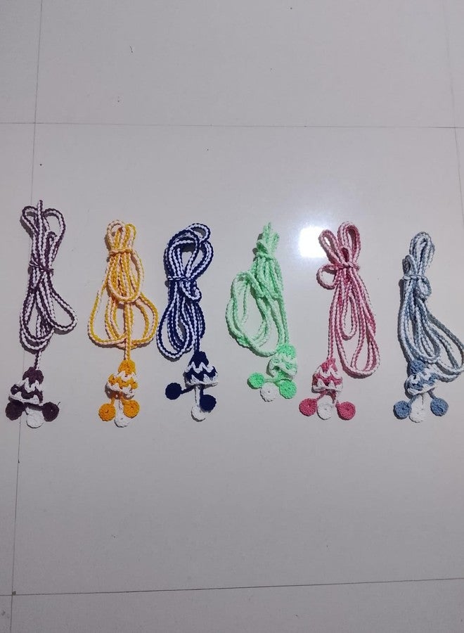 PRIMINI Woolen Ghodiyu Dori for Baby Cradle | Soft Decorative Zula Lace Rope | Traditional Jhula Thread for Newborn | Welcome Baby Gift - Image 5