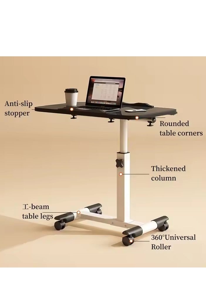 Y&D Lifting and Rotating Laptop Desk Adjustable Laptop Table Adjustable Standing Table With Wheels 60*40cm For Sofa Bedside Coffee Table  - Image 3