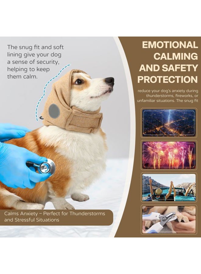 AOOLMOL Dog Ear Muffs Dog Head Ear Warp Noise Protection - Image 3