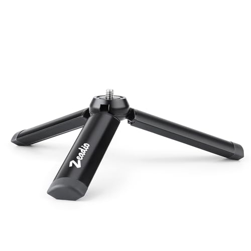 Zeadio Metal Mini Tripod, Desktop Tabletop Stand Compact Tripod for Smooth 4, Osmo Mobile, Vimble 2, Gimbal Handle Grip Stabilizer and All Cameras - Image 1