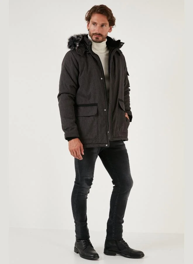 Buratti  Buratti Plush Lined Waterproof, Windproof, Cold-Resistant Slim Fit Jacket for Men - JACKET 5711051 for Men | Best Price UAE