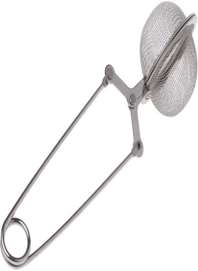 GANPUB Silver Mesh Strainer Snap Ball Loose Leaf Tea Infuser Stainless Steel Secure Locking Tea Filter Tea Strainers and Filters - Image 1