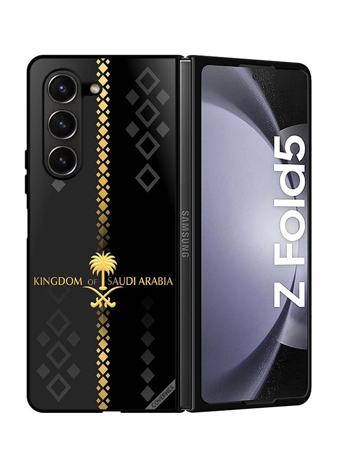 Covernex Protective Case Cover For Samsung Galaxy Z Fold 5 Kingdom Of Saudi Arabia Pattern - Image 1
