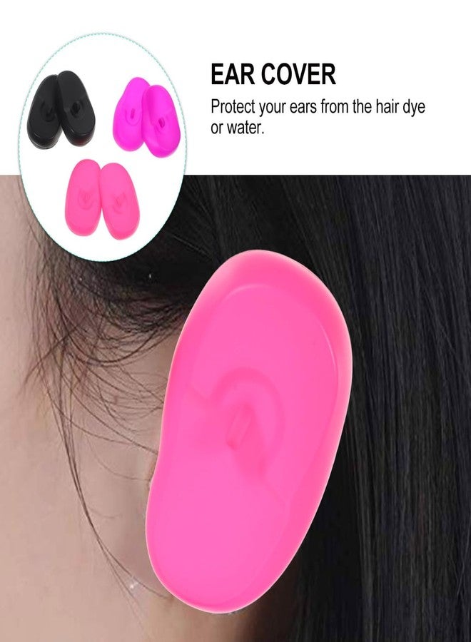 Healifty 3 Pairs Silicone Earmuff Salon Ear Protection Ear Shield Waterproof Ear Cover - Image 4