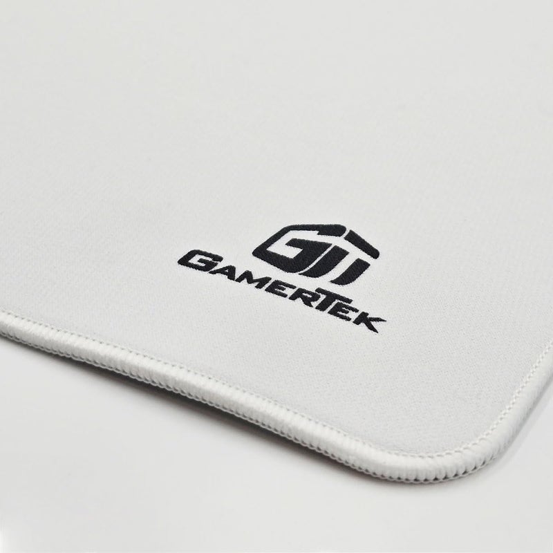 جاميرتيك سجادة مكتب الألعاب GamerTek Control – مقاس 420x420 مم، سطح مُلمس للدقة، حياكة عالية الدقة، قاعدة مطاطية مضادة للانزلاق – أبيض - Image 2