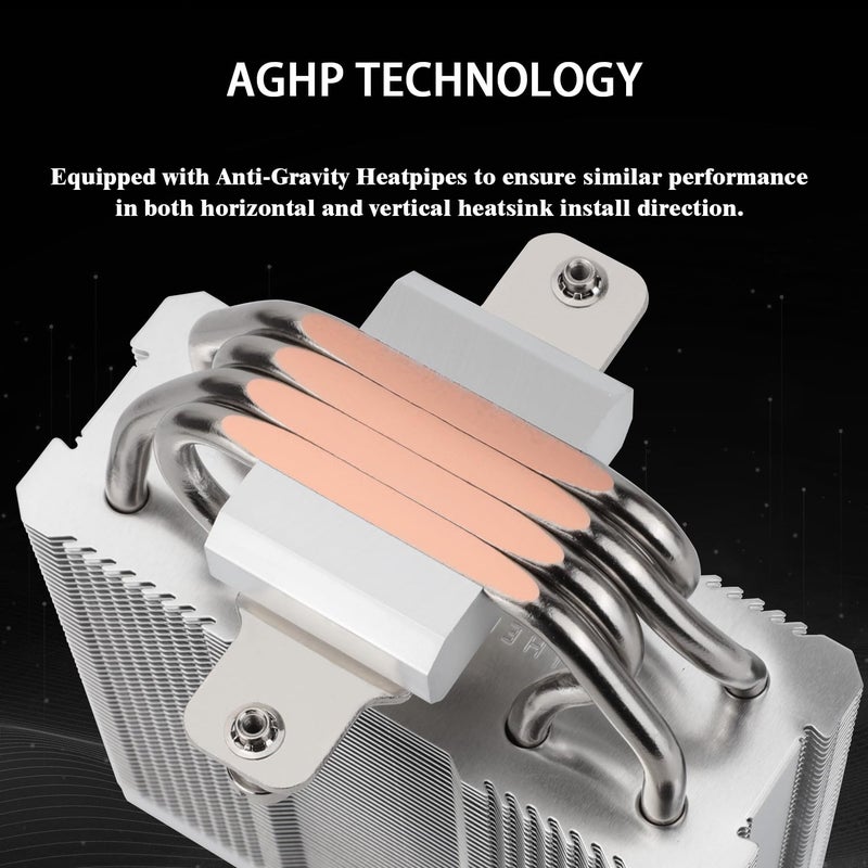Thermalright Assassin X 120R Digital ARGB White CPU Air Cooler, 2000RPM Speed,4 Heatpipes, 12cm Quiet PWM Fan CPU Cooler, Digital Screen Top Cover,for AM4/AM5,Intel LGA1700/1851/1150/1151/1200 - Image 2