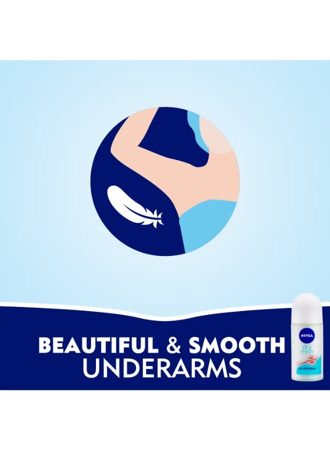 Nivea Dry Fresh Antiperspirant Roll On 50ml - Image 3