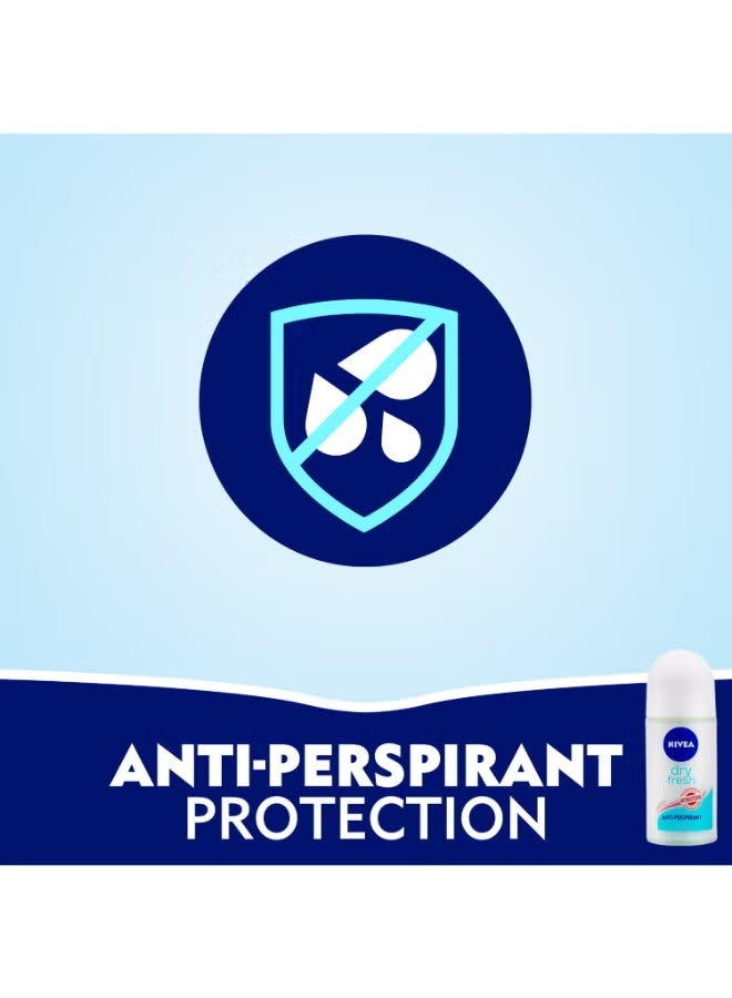 Nivea Dry Fresh Antiperspirant Roll On 50ml - Image 2