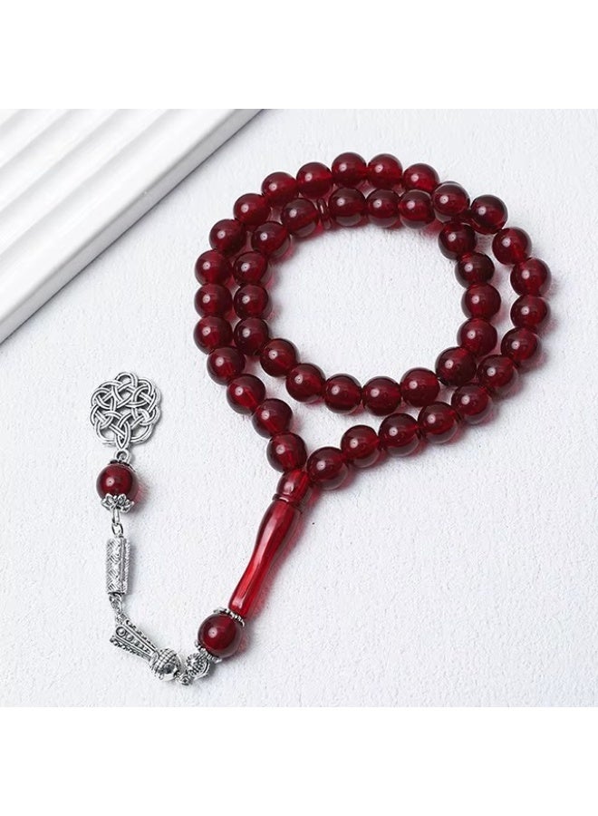 Mecrt Acrylic Islamic Rosary Prayer Beads – 45 Beads Muslim Tasbih
