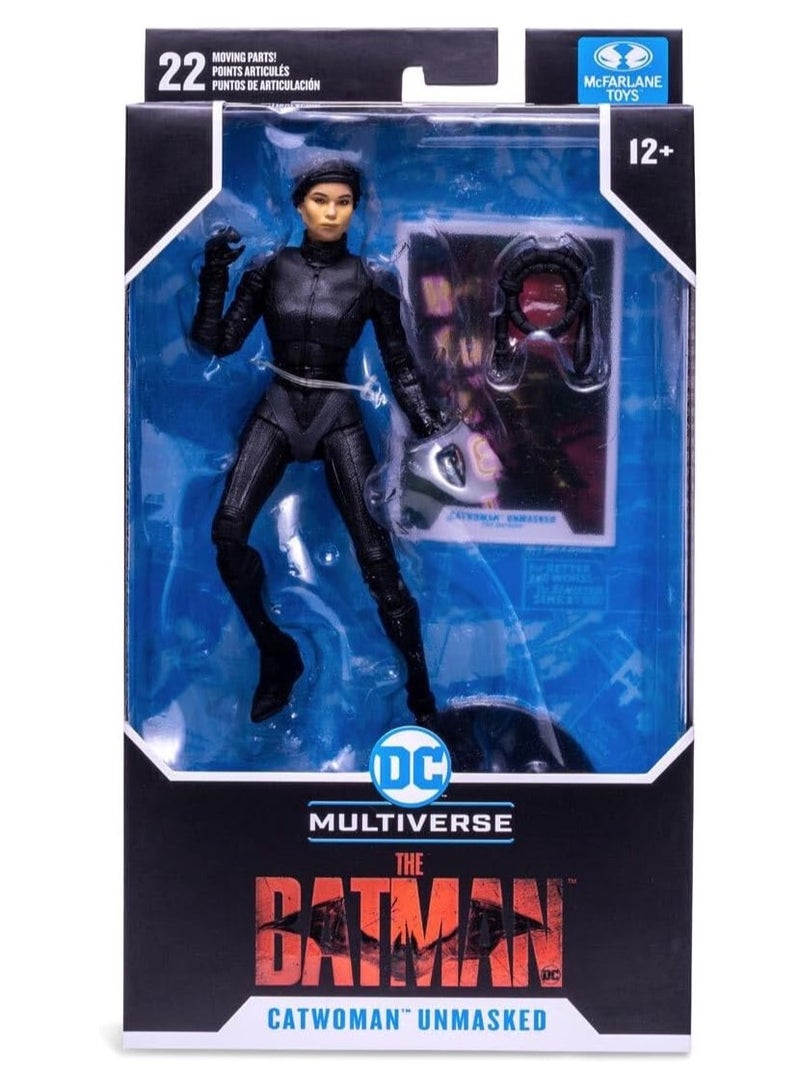 McFarlane Toys- DC Batman Catwoman Unmasked 7-Inch Action Figure with, Collectible DC Batman Movie Figure with Stand Base and Unique - Image 1