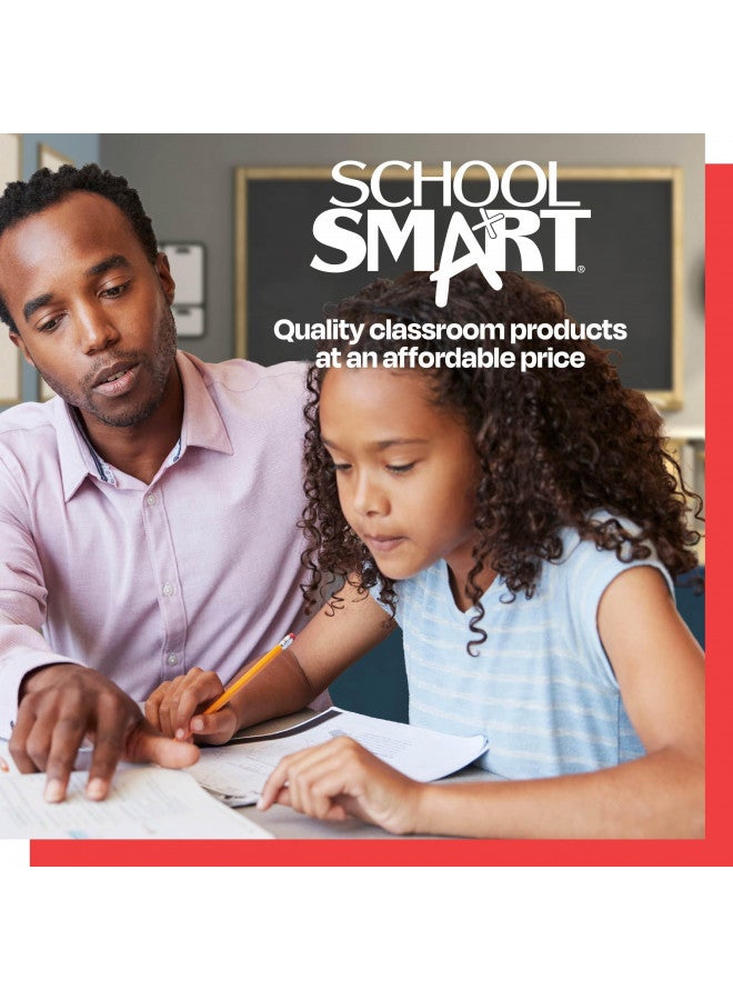 School Smart Premium Chalkboard Eraser, 5 L x 2 W x 1 H in, Felt, Black/White - 009219 - Image 2
