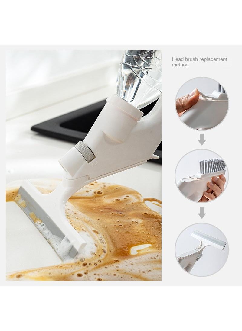 General 4-Pieces Creative Multifunctional Spray Cleaning Set With Glass Scraper Cleaning Brush, Sponge Wiping Gap Brush  - Image 3
